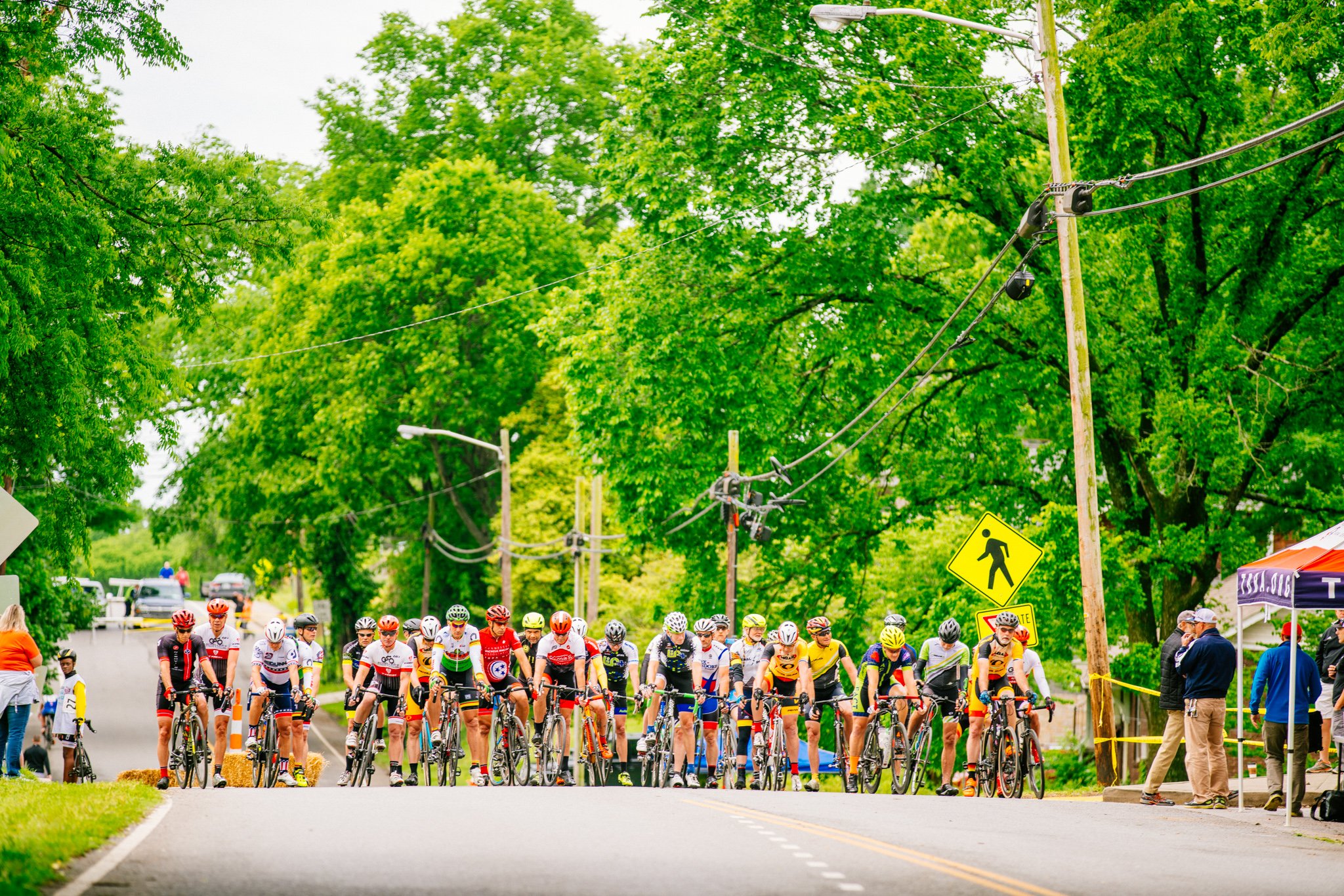 2017 Sevier Park Fest Criterium Race Starting Line